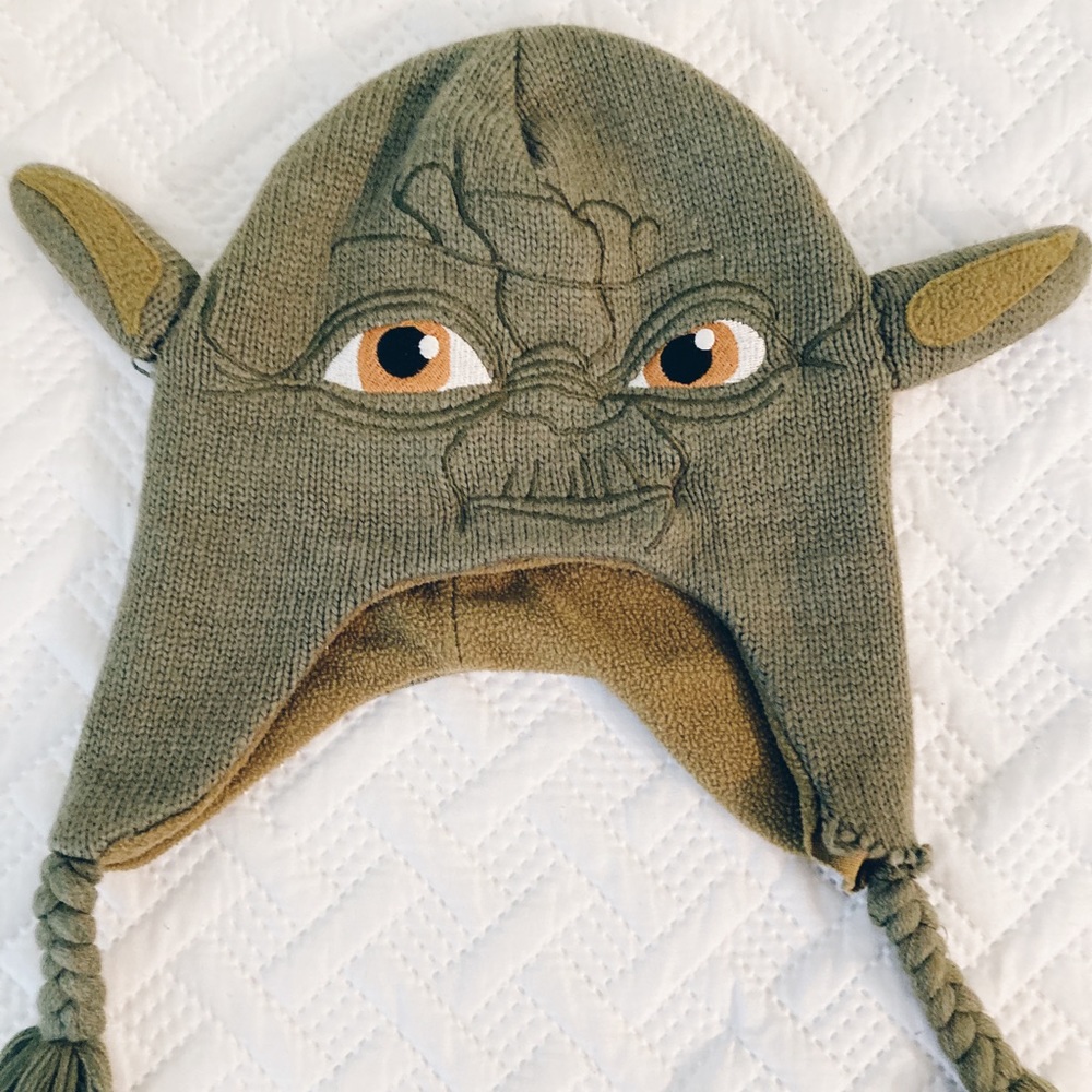 Star Wars Yoda Character Beanie Kids Size Small